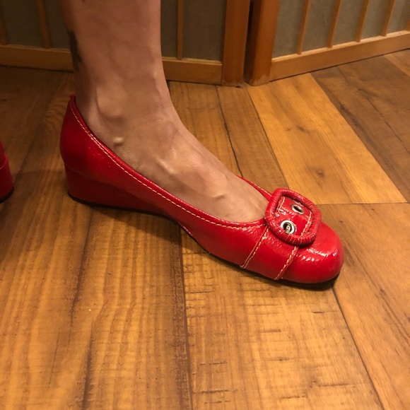 New Perlina red flats size 7.5 - Picture 2 of 6